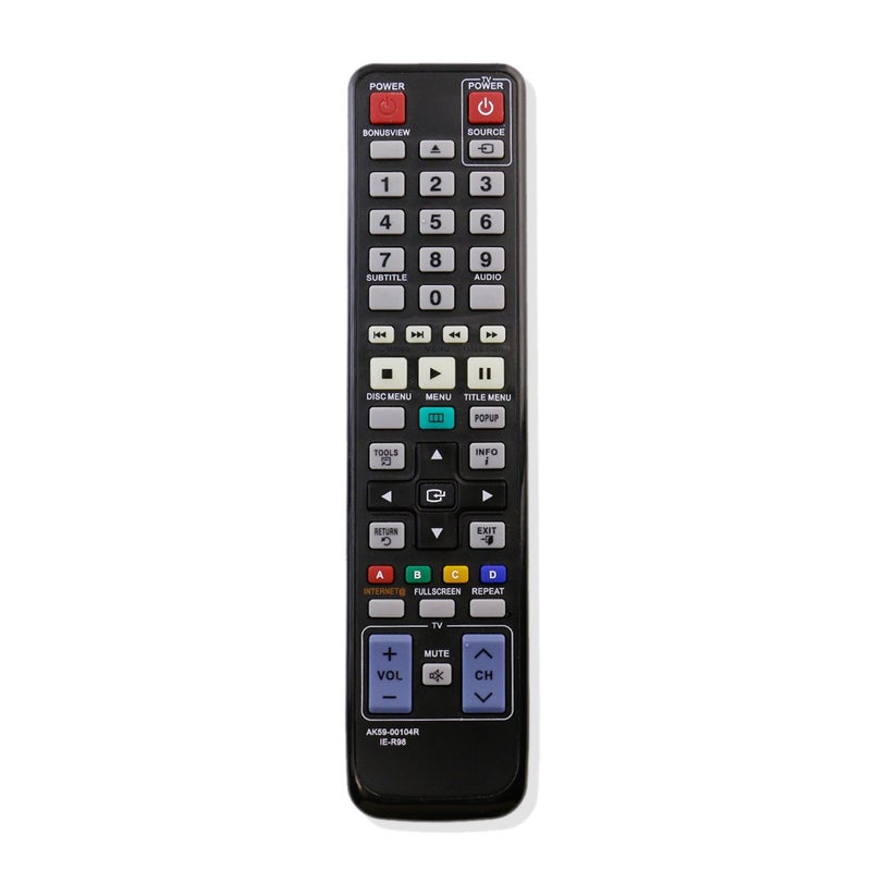 econtrolly New AK59-00104R Replaced Remote for Samsung Blu-ray DVD Player BD-P1580 BD-D6100C/ZA BD-P1590M BD-C6500 BD-C5500 BD-C6900 BD-C5900 BD-D6500/ZA BD-P1595 BD-P1600 BD-C6800/XAA BD-C6600/XAA - Image 1